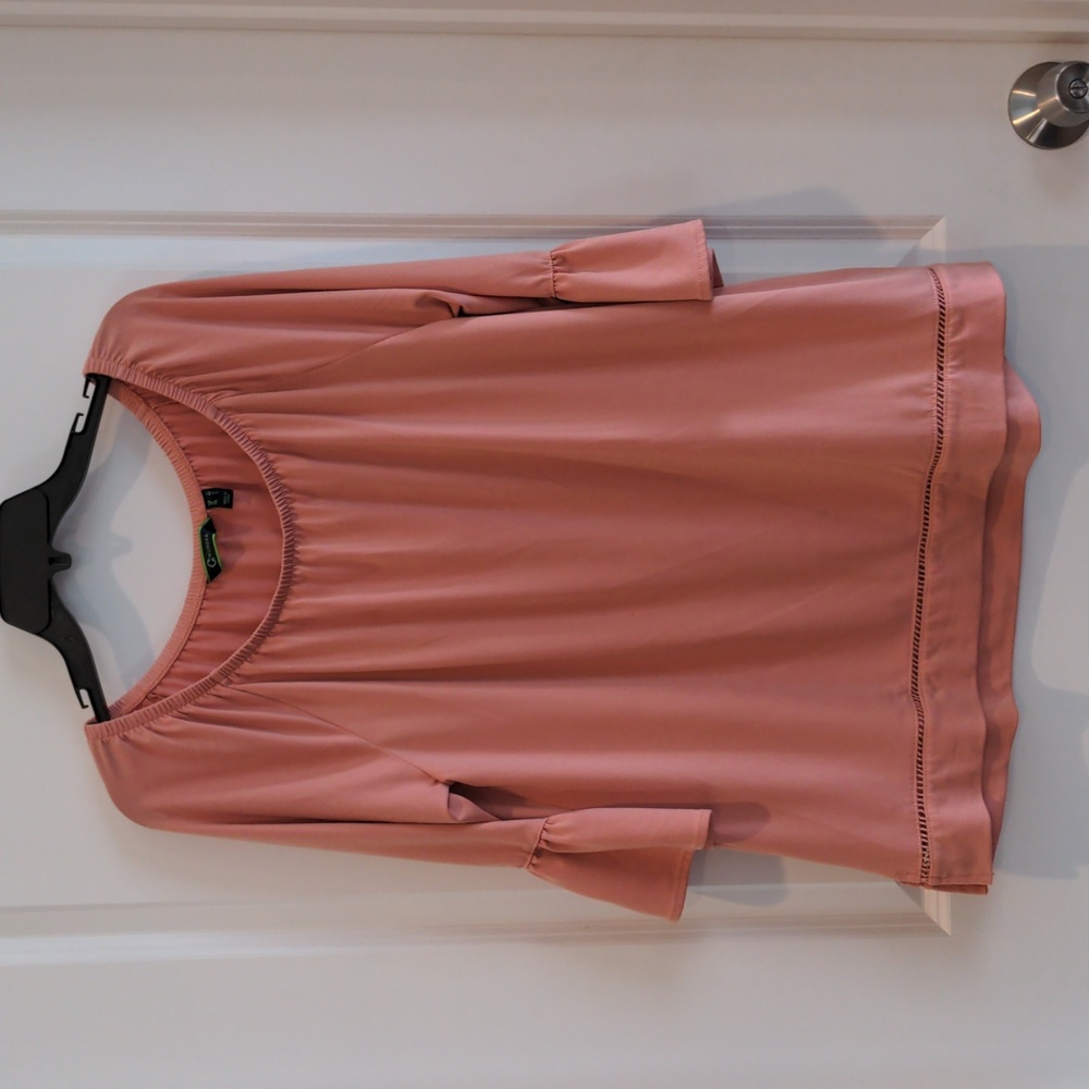 C Wonder 3/4 Bell Sleeve Top.  Wize M